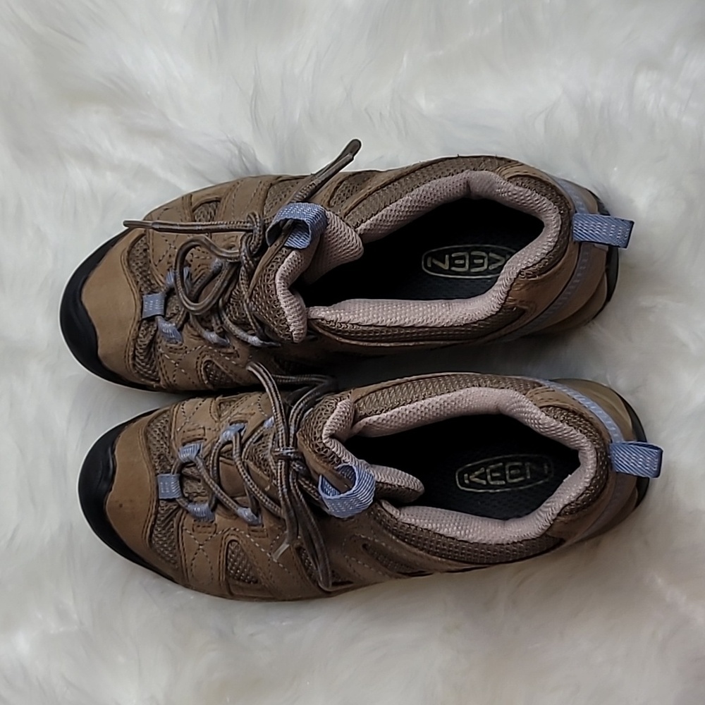 Keen Women’s Hiking Shoes Size 6.5 Brown Trail Outdoor Walking Sneakers - Picture 3 of 10